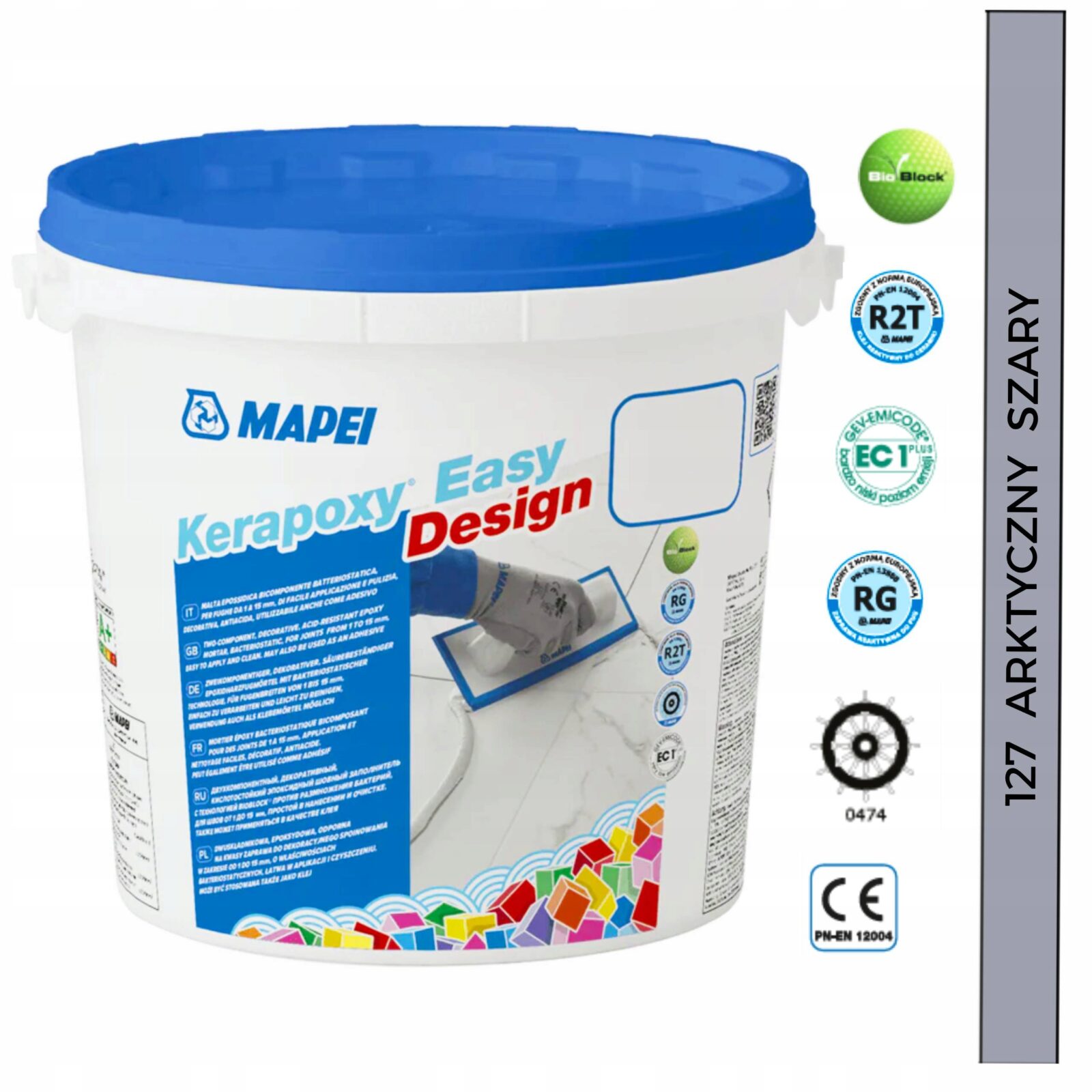 Fuga epoksydowa Mapei Kerapoxy Easy Design 3 kg - 127 arktyczny szary
