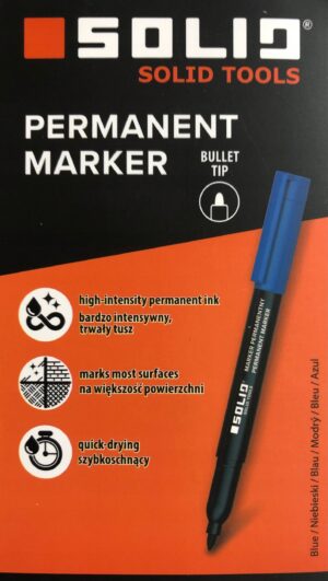 SOLID 6691 MARKER BUDOWLANY SZYBKOSCHNĄCY CIENKI NIEBIESKI