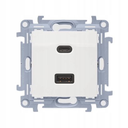 ŁADOWARKA USB A+C 30W PODWÓJNA SIMON 10 CEC2CAQ.01/11 BIAŁY