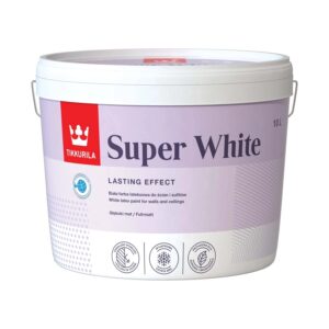 TIKKURILA SUPER WHITE FARBA LATEKSOWA 10L BIAŁA