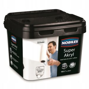 Nobiles Farba Akrylowa SUPER AKRYL Mat Biała 10L