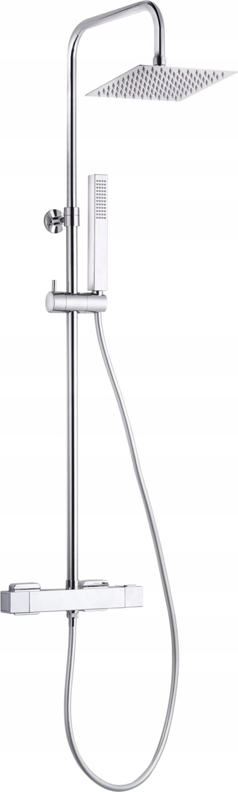 Deszczownica z baterią termostatyczną Deante Neo Loco chrom NLC 04ST