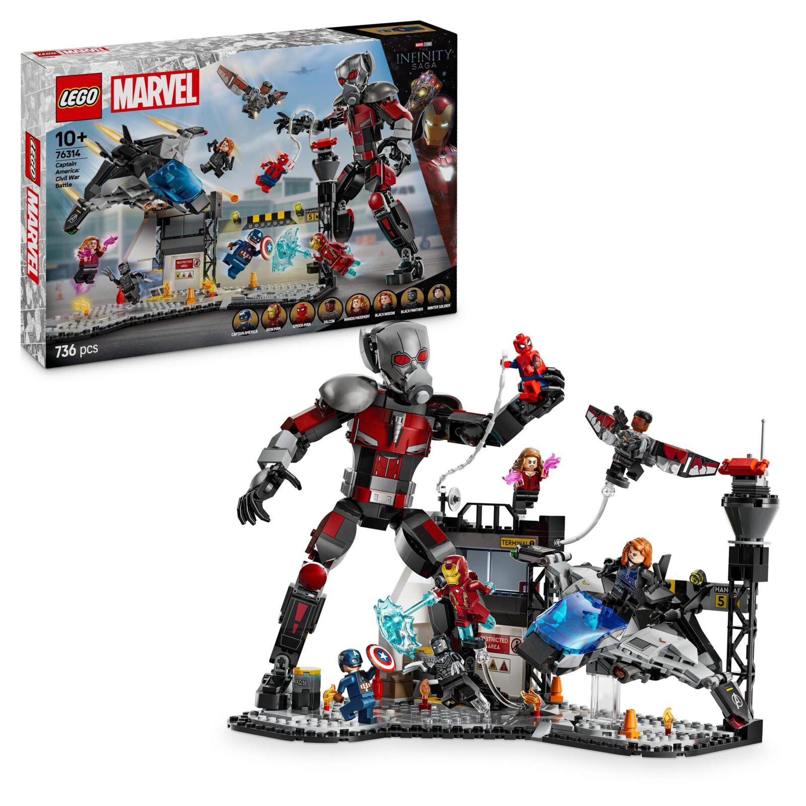 LEGO - MARVEL - KAPITAN AMERYKA - WOJNA BOHATERÓW - 76314