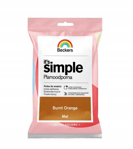 BECKERS It'S Simple 0,05L TESTER KOLORU Burnt Orange
