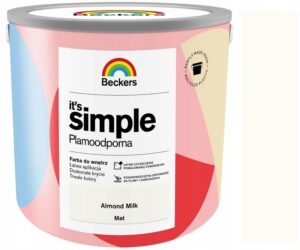 BECKERS IT`S SIMPLE PLAMOODPORNA FARBA DO ŚCIAN I SUFITÓW ALMOND MILK 5L