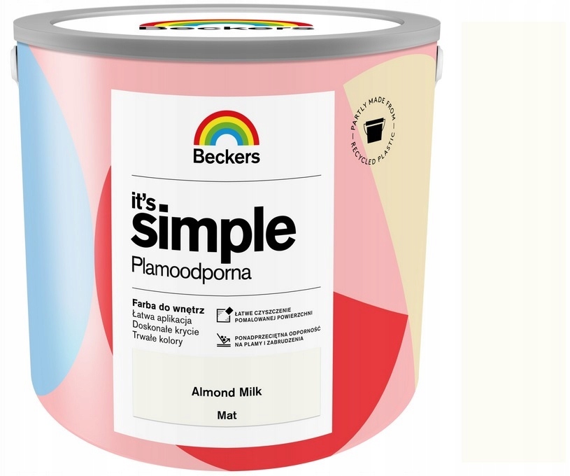BECKERS IT`S SIMPLE PLAMOODPORNA FARBA DO ŚCIAN I SUFITÓW ALMOND MILK 5L
