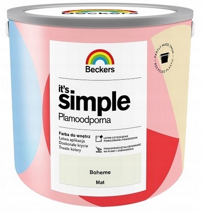 BECKERS IT`S SIMPLE PLAMOODPORNA FARBA DO ŚCIAN I SUFITÓW BOHEME 5L