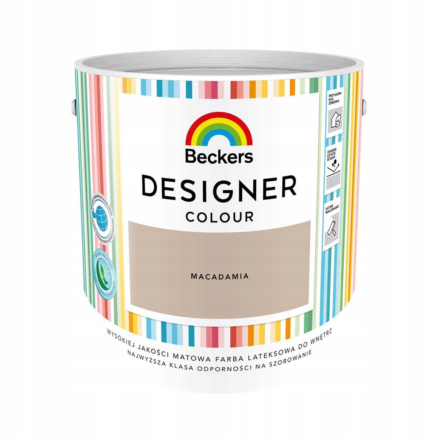 BECKERS DESIGNER COLOUR FARBA LATEKSOWA DO ŚCIAN MACADAMIA 2.5L