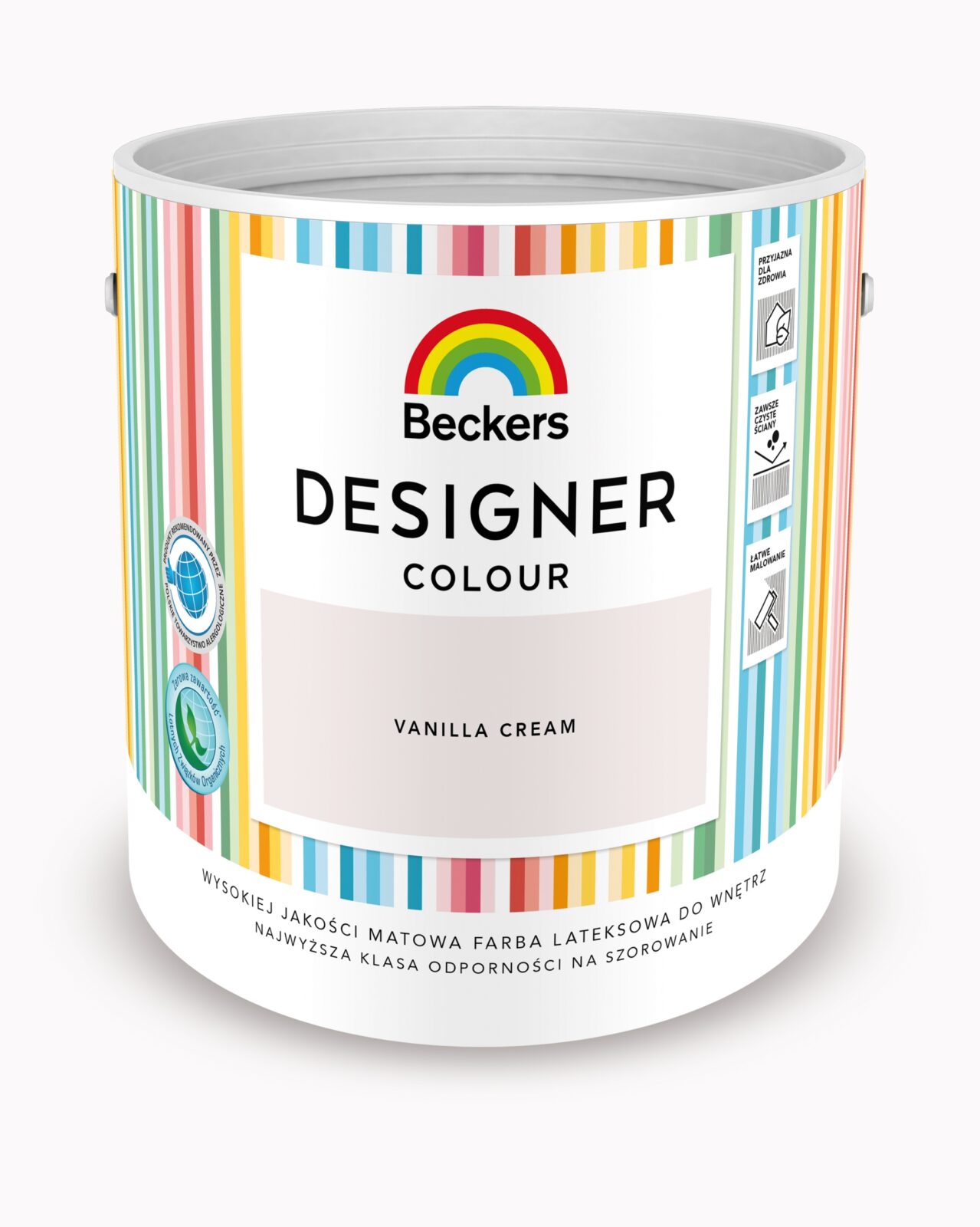 BECKERS FARBA DESIGNER COLOUR FARBA DO ŚCIAN VANILLA CREAM MAT 2.5L