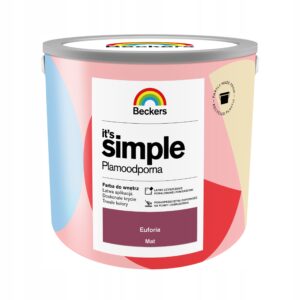 BECKERS IT`S SIMPLE PLAMOODPORNA FARBA DO ŚCIAN I SUFITÓW EUFORIA 2.5L