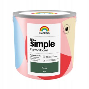 BECKERS IT`S SIMPLE PLAMOODPORNA FARBA DO ŚCIAN I SUFITÓW FOREST 2.5L