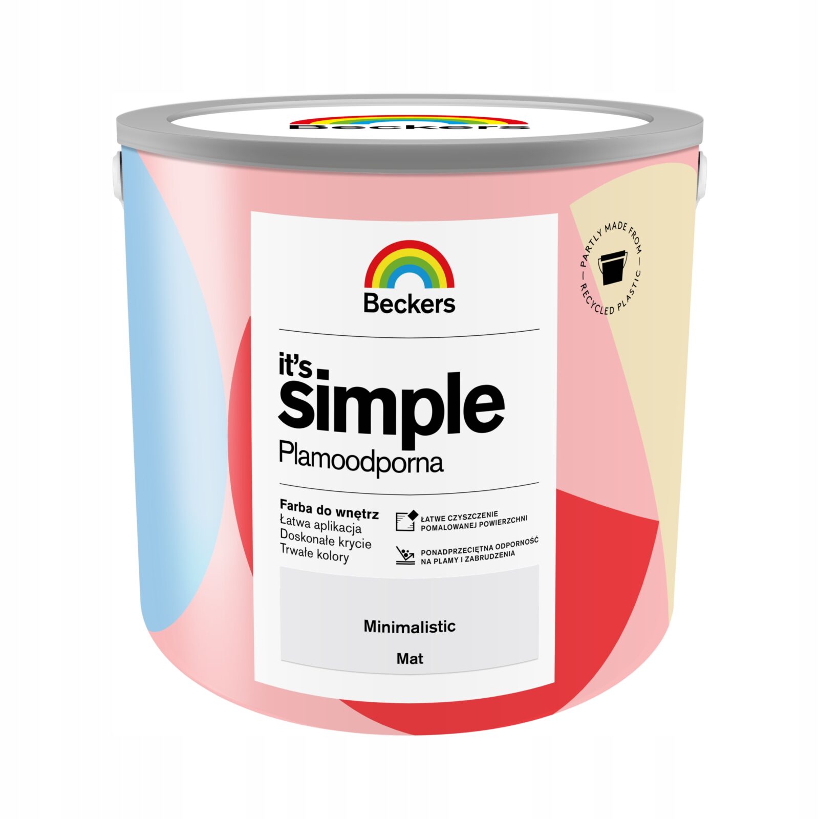BECKERS IT`S SIMPLE PLAMOODPORNA FARBA DO ŚCIAN I SUFITÓW MINIMALISTIC 2.5L