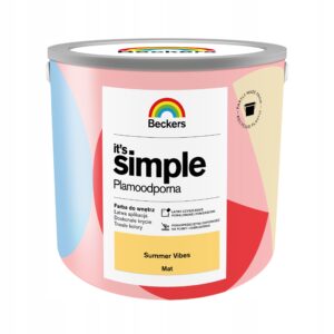 BECKERS IT`S SIMPLE PLAMOODPORNA FARBA DO ŚCIAN I SUFITÓW SUMMER VIBES 2.5L