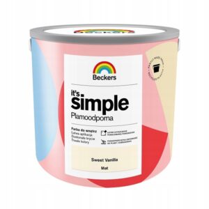 Beckers Farba PLAMOODPORNA It's Simple Sweet Vanilla 2,5L
