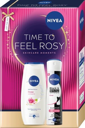 Nivea Zestaw Świąteczny Time To Feel Rosy Żel Spray Dla Niej Prezent 02188