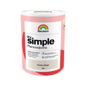 BECKERS IT`S SIMPLE PLAMOODPORNA FARBA DO ŚCIAN SUFITÓW PERFECT BEIGE 5L