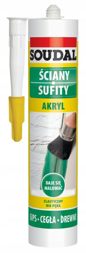 SOUDAL akryl uszczelniacz biały