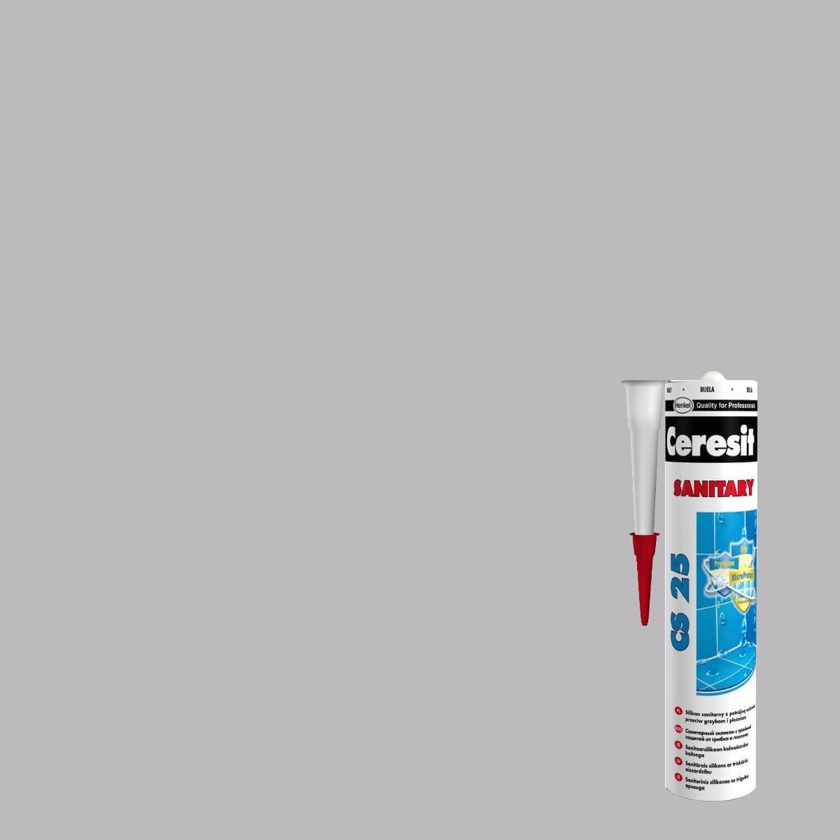 CERESIT CS25 SILIKON SANITARNY 280ml szary/ grey