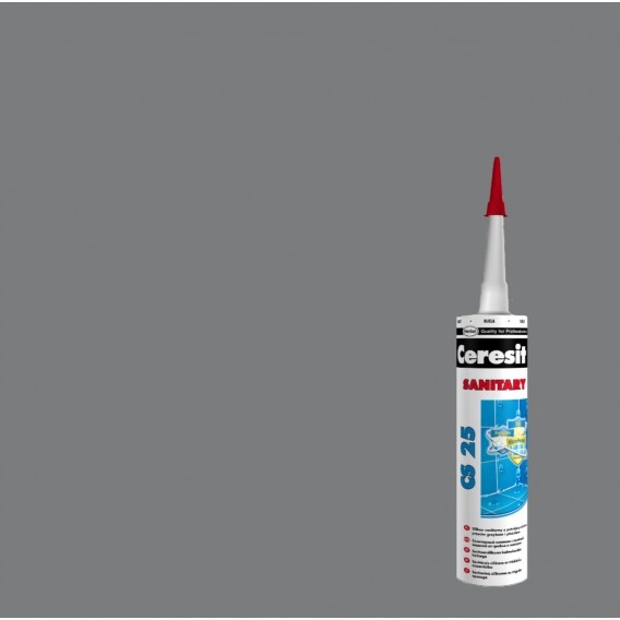 CERESIT CS25 SILIKON SANITARNY 280ml cement grey