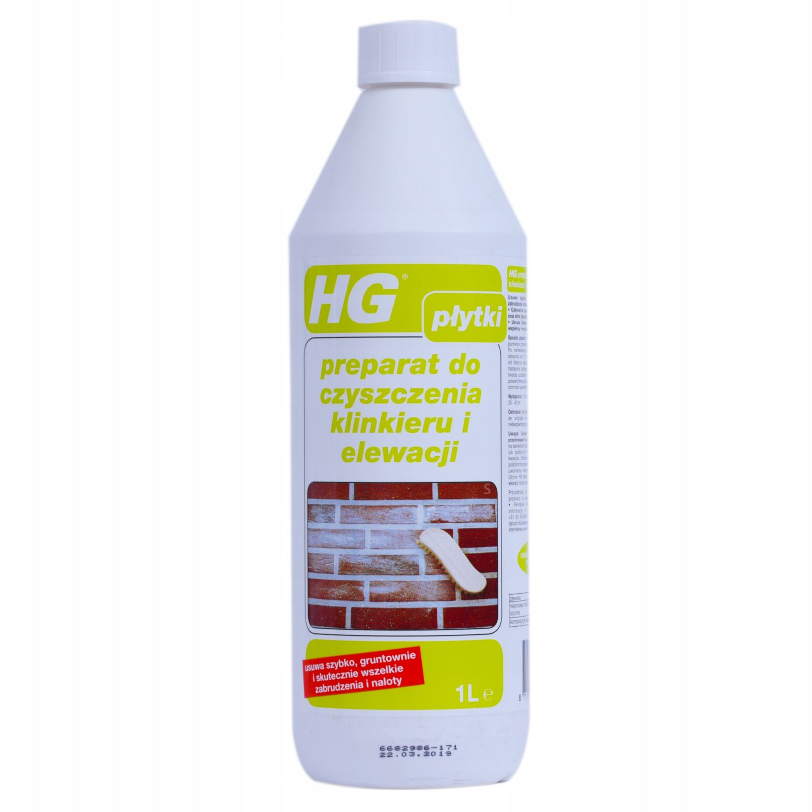 HG PREPARAT DO CZYSZCZ. KLINKIERU I ELEWACJI - 1L