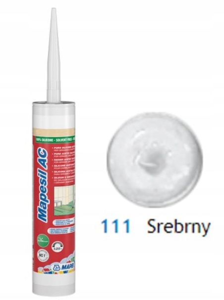 MAPEI Silikon Mapesil AC 111 SREBRNY 310ml