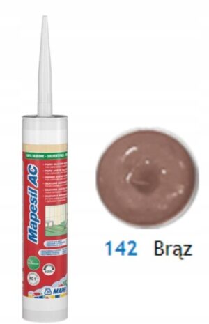 MAPEI Silikon Mapesil AC 142 BRĄZ PYŁ 310ml