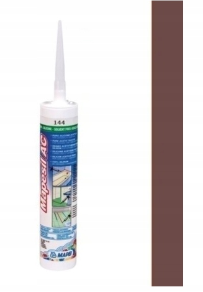 MAPEI Silikon Mapesil AC 144 CZEKOLADA PYŁ 310ml