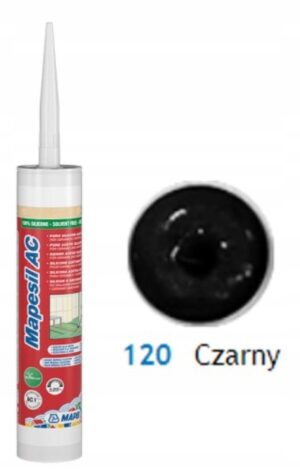 MAPEI Silikon Mapesil AC 120 CZARNY PYŁ 310ml