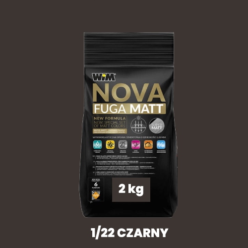 Wim fuga cementowa elastyczna 1/20 czarny 2kg