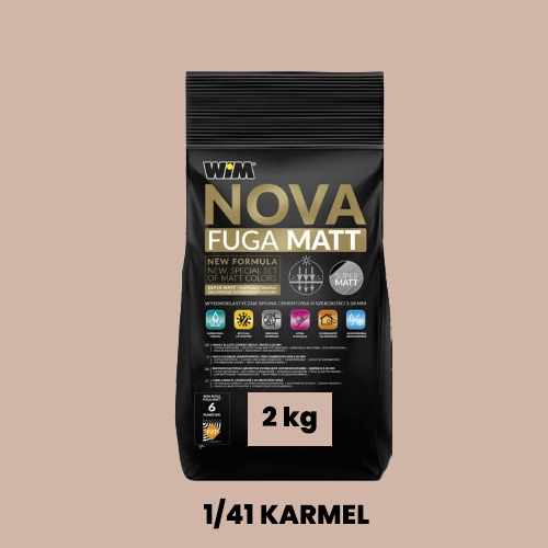 Wim fuga cementowa elastyczna 1/41 karmel 2kg