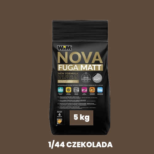 Wim fuga cementowa elastyczna 1/44 czekolada 5kg