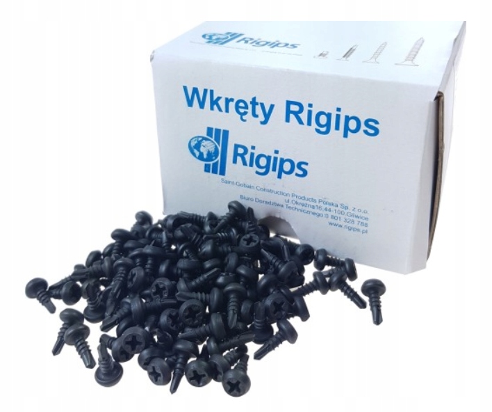 RIGIPS Wkręty pchełki samowiercące 3,9x11 1000szt