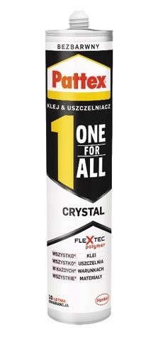 Klej uszczelniacz Pattex One For All CRYSTAL 290g
