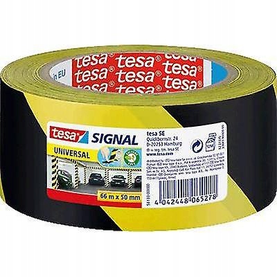 TESA TAŚMA SIGNAL UNIVERSAL 66mX50MM żółto czarna 58133
