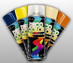 LAKIER W SPREJU SPRAY FARBA DECO 400ml KOLORY