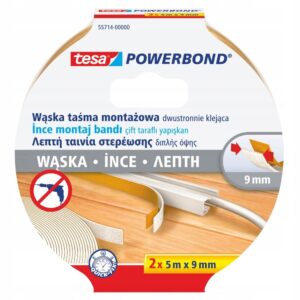 Dwustronna taśma montażowa tesa wąska LED 2x5m 9mm 55714