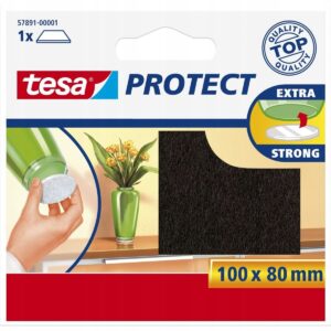 Podkładki filcowe samoprzylepne tesa 100x80mm brąz